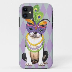 Funda Para iPhone 11 Mardi Gras Boston Terrier