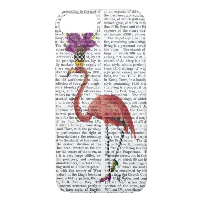 Funda De Case-Mate Para iPhone Mardi Gras Flamingo lleno (Reverso)