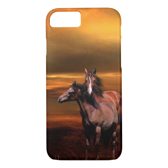 Funda De Case-Mate Para iPhone Mare y caballo joven (Reverso)