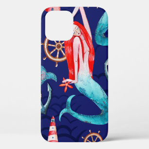 Funda Para iPhone 12 Marea de patrón acuático