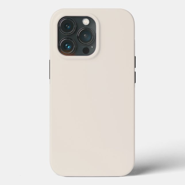 Funda De Case-Mate Para iPhone Marfil beige de crema sólida (Reverso )