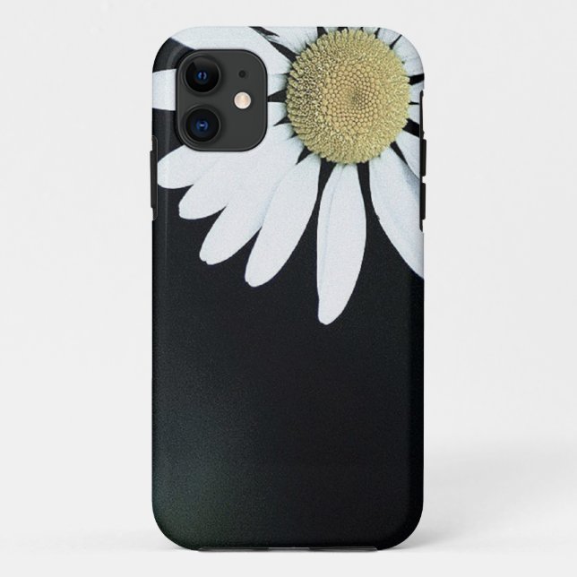 Funda De Case-Mate Para iPhone Margarita blanca elegante (Reverso)