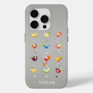 Funda Para iPhone 15 Pro Margarita Cualquiera Monogramada