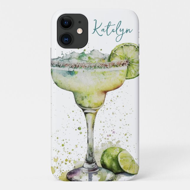 Funda De Case-Mate Para iPhone Margarita de Acuarela (Reverso)