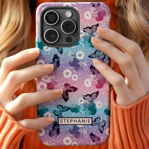 Funda Para iPhone 12 Margarita Mariposa Monada Patrón Personalizado