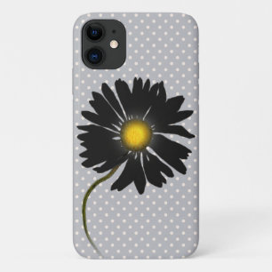 Funda Para iPhone 11 margarita negra brillante