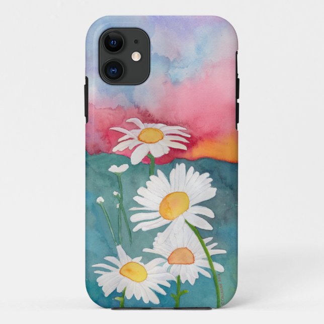 Funda De Case-Mate Para iPhone Margaritas en la puesta del sol (Reverso)