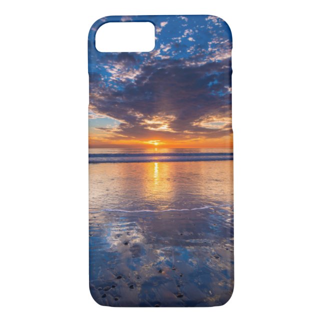 Funda De Case-Mate Para iPhone Margen dramático, puesta de sol, CA (Reverso)