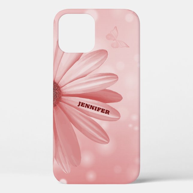 Funda De Case-Mate Para iPhone Marguerita rosa (Reverso )