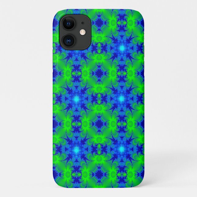 Funda De Case-Mate Para iPhone Marguerite , Daisies flores en azul verde (Reverso)