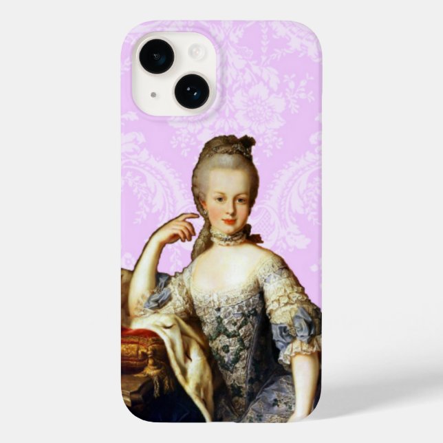 Funda De Case-Mate Para iPhone María Antonieta Reina de Francia (Reverso )