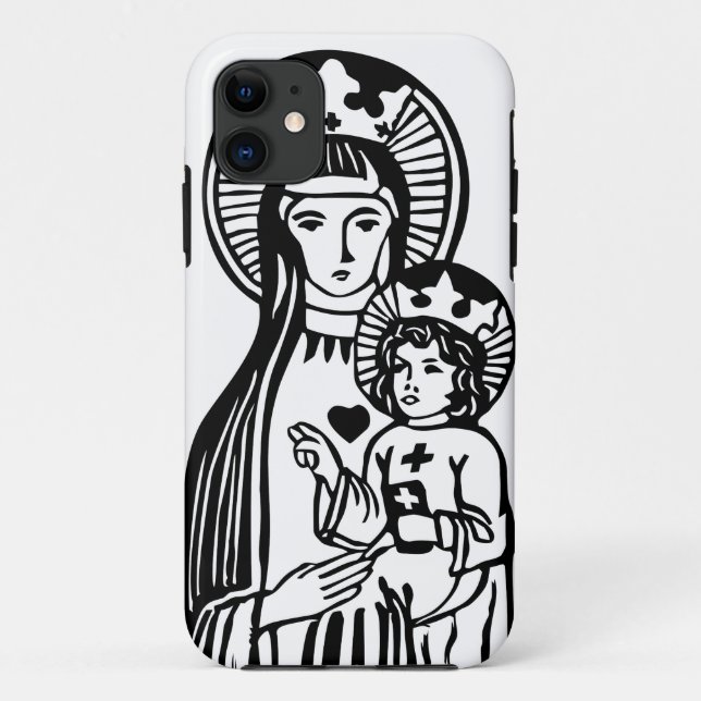 Funda De Case-Mate Para iPhone María y Jesús (Reverso)