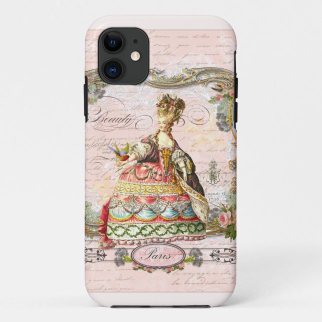 Funda De Case-Mate Para iPhone Marie Antoinette en rosa (Reverso)
