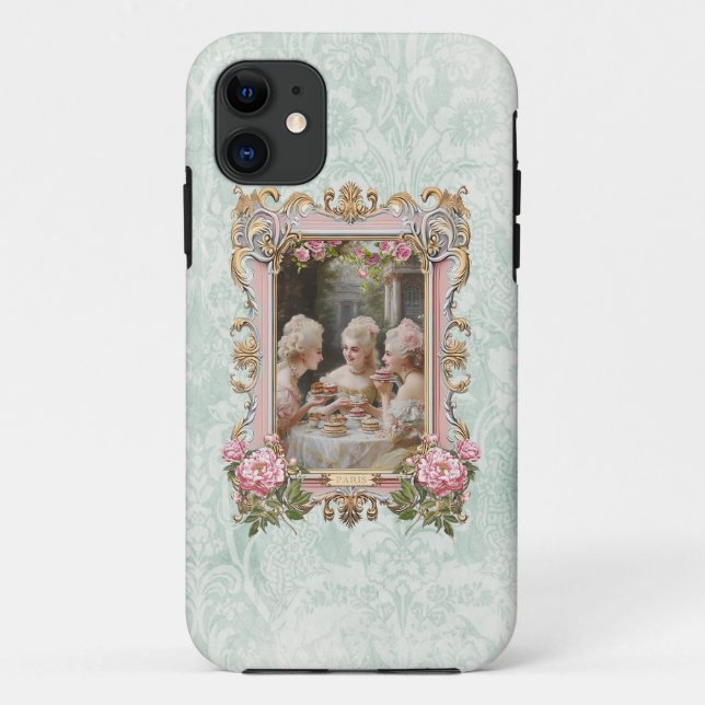 Funda De Case-Mate Para iPhone Marie Antoinette,French,Paris,tea,cakes,スマホケース (Reverso)