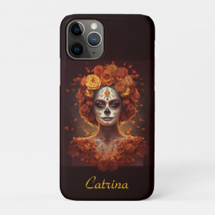 Funda Para iPhone 11 Pro Marigold personalizada Catrina Día de los Muertos