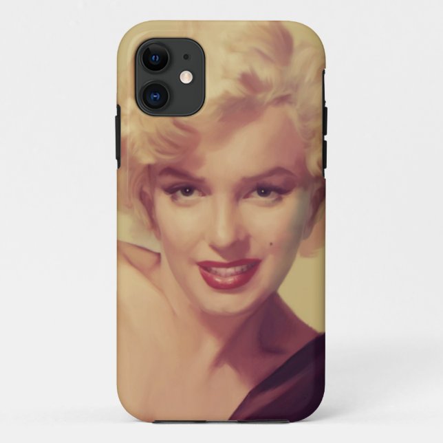 Funda De Case-Mate Para iPhone Marilyn en negro (Reverso)