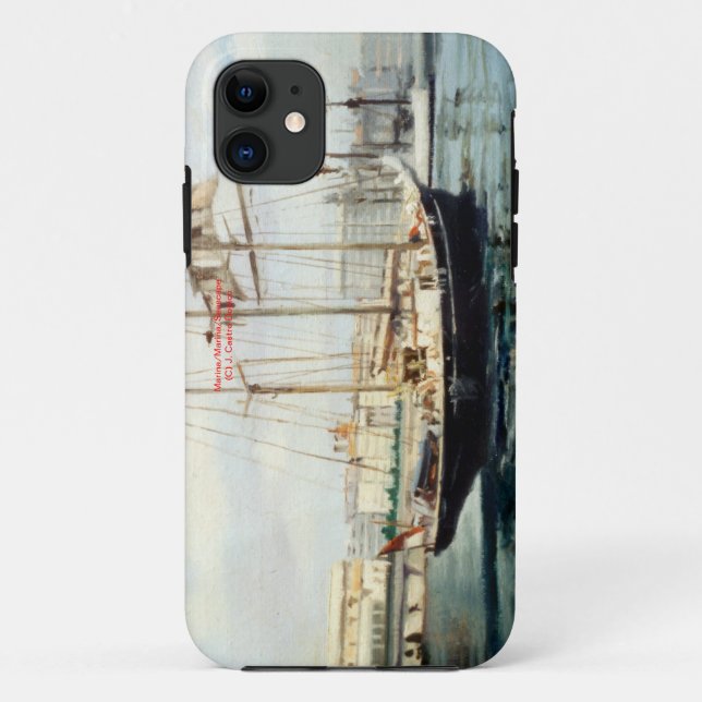 Funda De Case-Mate Para iPhone Marina/Mariña/Seascape (Reverso)