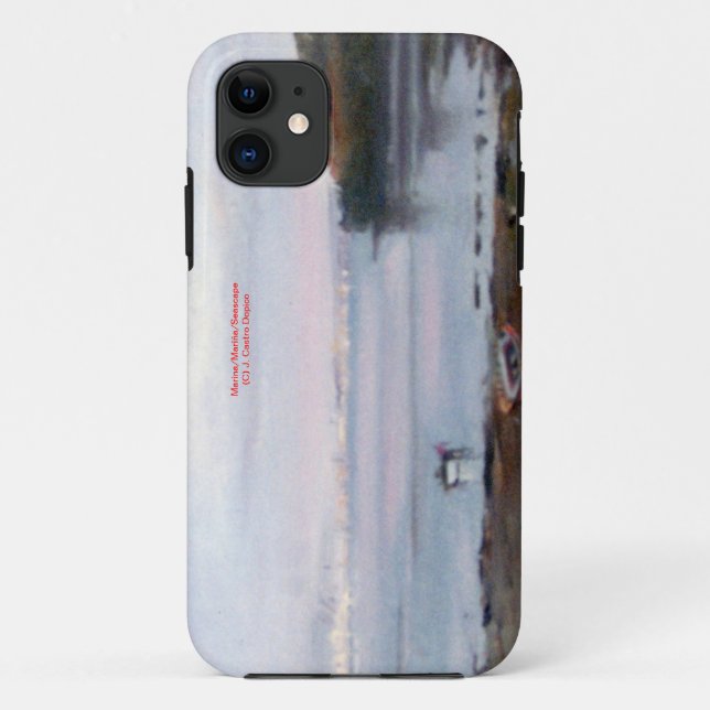 Funda De Case-Mate Para iPhone Marina/Mariña/Seascape (Reverso)