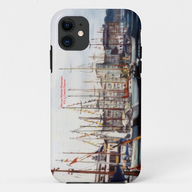 Funda De Case-Mate Para iPhone Marina/Mariña/Seascape (Reverso)