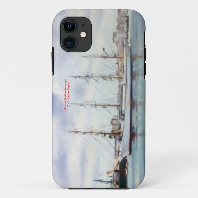 Funda De Case-Mate Para iPhone Marina/Mariña/Seascape (Reverso)