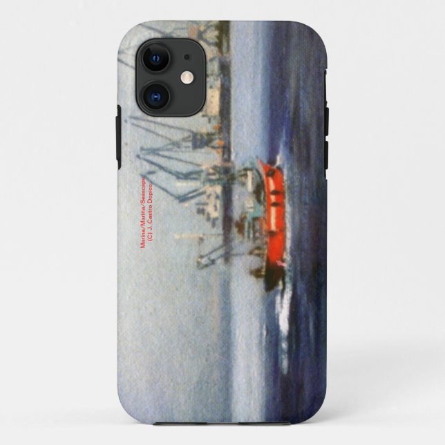 Funda De Case-Mate Para iPhone Marina/Mariña/Seascape (Reverso)