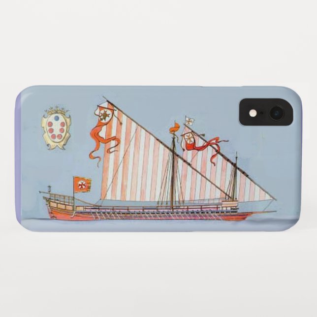 Funda De Case-Mate Para iPhone Marina Toscana Medici Nautical (Reverso (horizontal))