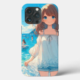 Funda Para iPhone 13 Pro Marine Blue Girl
