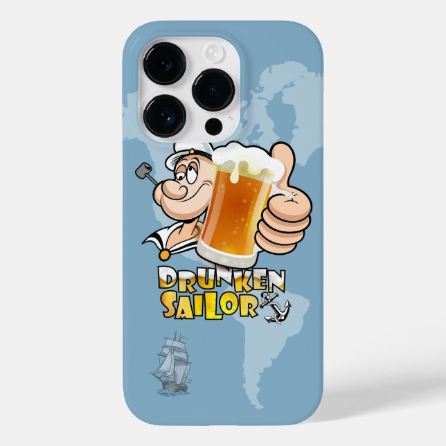 Funda De Case-Mate Para iPhone Marinero Borracho (Reverso )