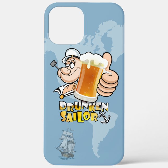 Funda De Case-Mate Para iPhone Marinero Borracho (Reverso )