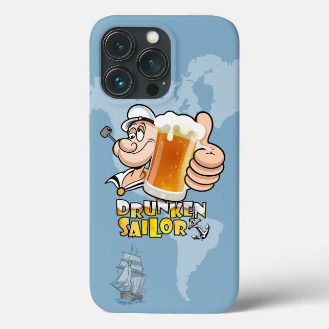 Funda De Case-Mate Para iPhone Marinero Borracho (Reverso )