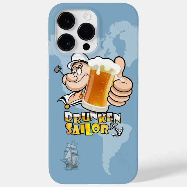 Funda De Case-Mate Para iPhone Marinero Borracho (Reverso)
