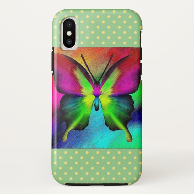 Funda De Case-Mate Para iPhone Mariposa (Reverso)