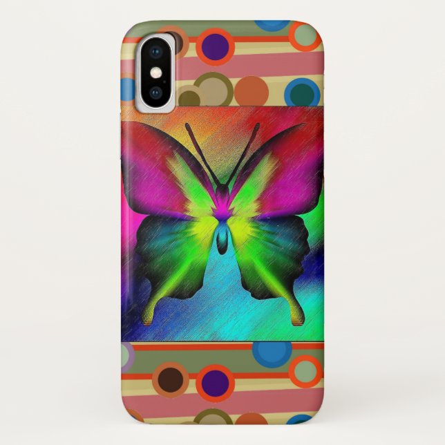 Funda De Case-Mate Para iPhone Mariposa (Reverso)