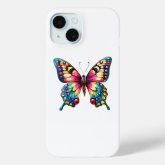 Funda Para iPhone 15 Mariposa