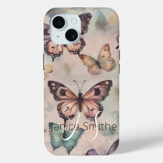 Funda De Case-Mate Para iPhone Mariposa (Reverso )