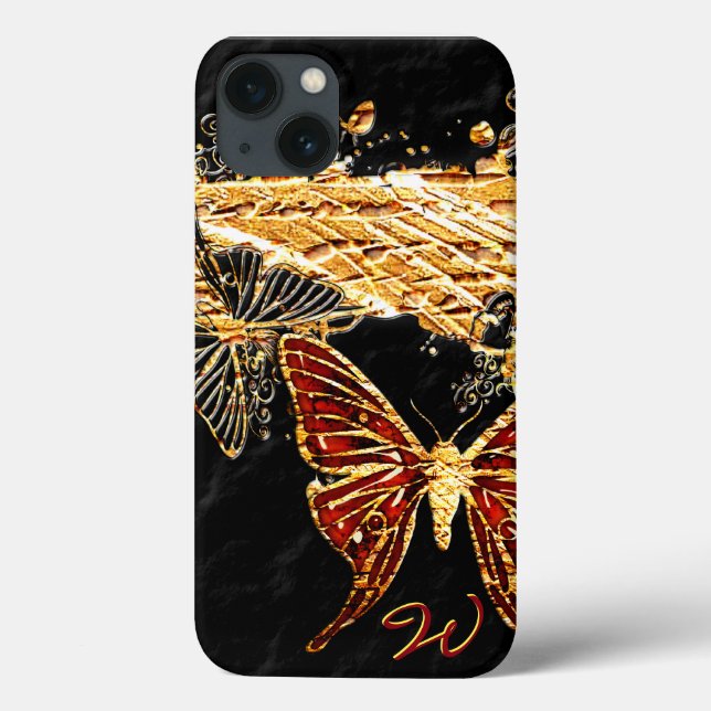 Funda De Case-Mate Para iPhone Mariposa 3 (Reverso)