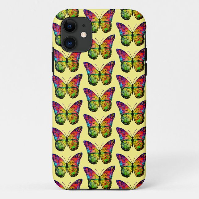 FUNDA DE Case-Mate PARA iPhone MARIPOSA ABSTRACTO (Reverso)