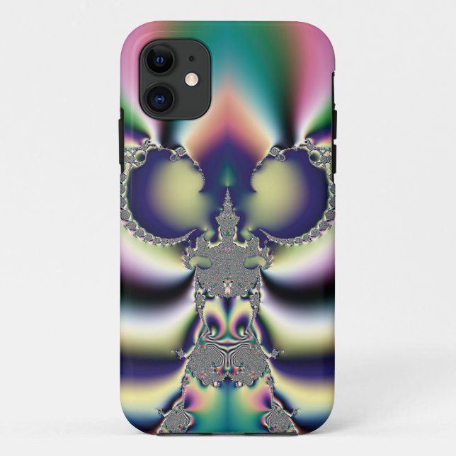 Funda De Case-Mate Para iPhone Mariposa Arcoíris (Reverso)