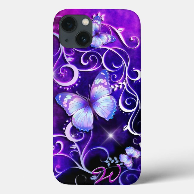 Funda De Case-Mate Para iPhone Mariposa Art 3 (Reverso)