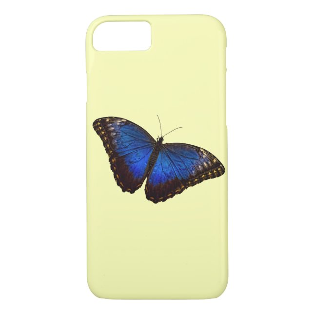 Funda De Case-Mate Para iPhone Mariposa azul (Reverso)