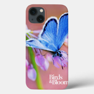 Funda Para iPhone 13 Mariposa azul