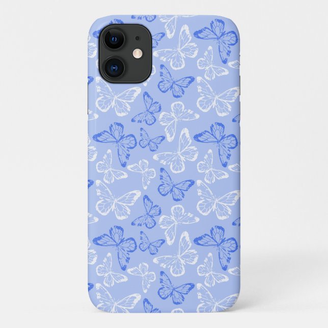 Funda De Case-Mate Para iPhone Mariposa Azul (Reverso)