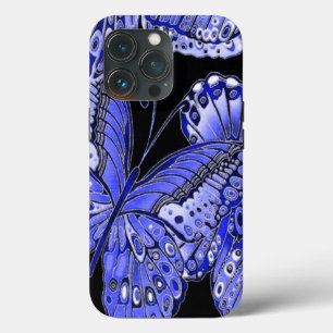 Funda Para iPhone 13 Pro Mariposa azul