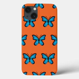 Funda Para iPhone 13 Mariposa azul
