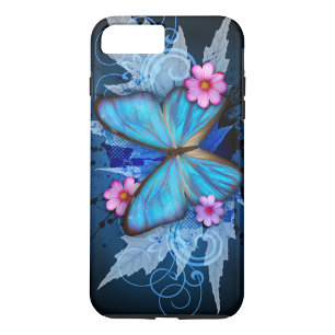 Funda Para iPhone 8 Plus/7 Plus Mariposa azul