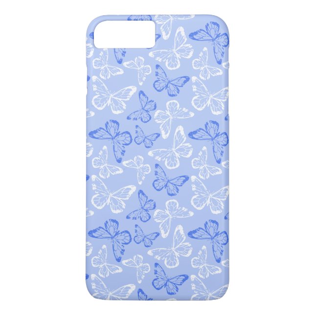 Funda De Case-Mate Para iPhone Mariposa Azul (Reverso)