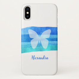 title_seo2 Mariposa azul acuarela personalizada