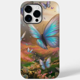 Funda Para iPhone 14 Pro Max De Case-Mate Mariposa azul cúpula
