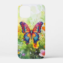 Mariposa Azul Naranja Alas