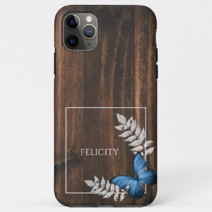Funda Para iPhone 11 Pro Max Mariposa azul rusa